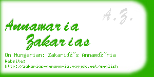 annamaria zakarias business card